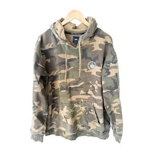 Vans Camo Hoodie Mens XL Green Pullover Off The Wall Sweatshirt